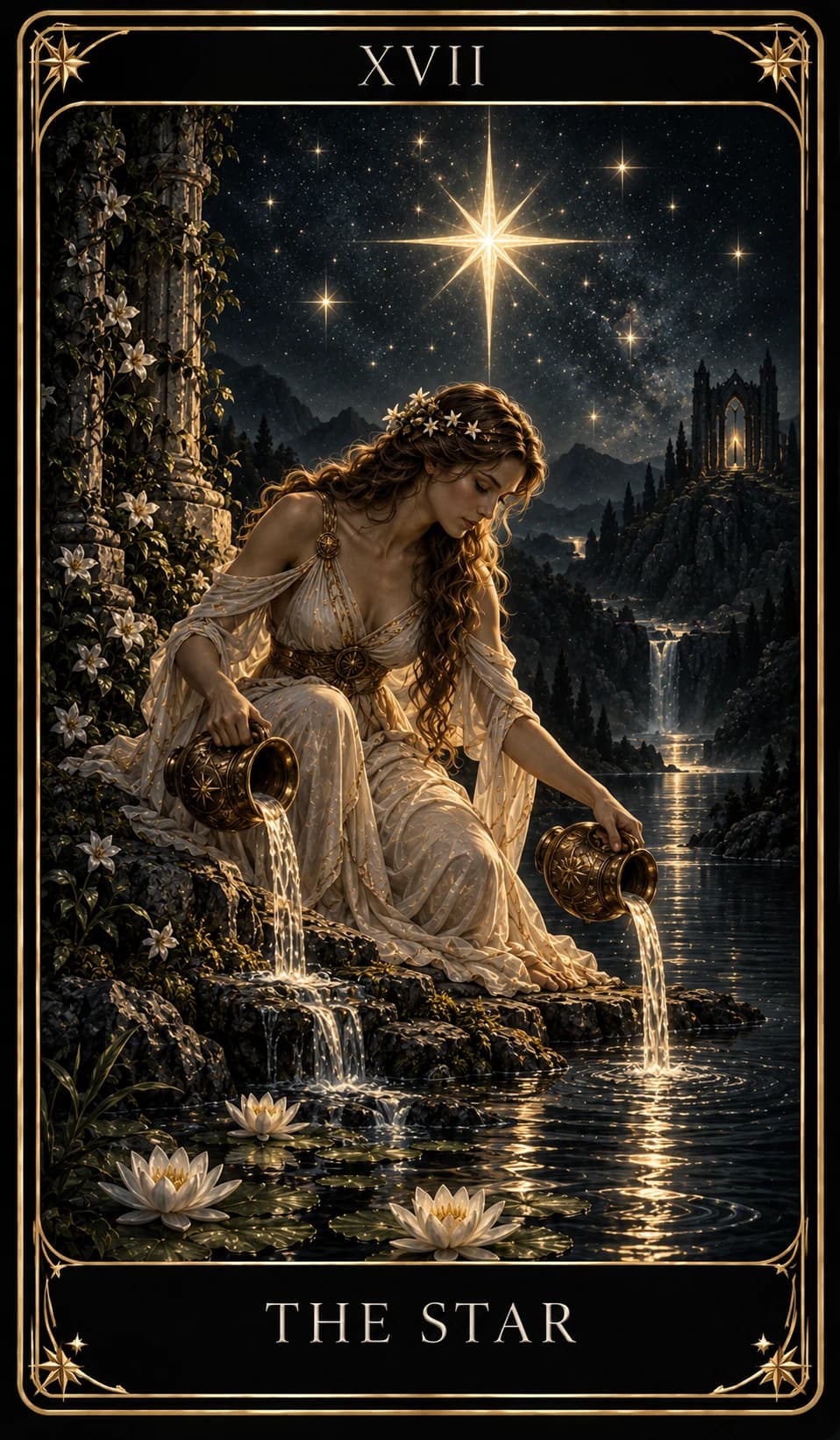 The Star tarot card, upright.